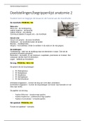 Complete samenvatting van Anatomie 2 incl ZSO's