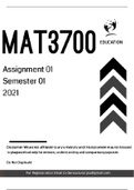 MAT3700 Assignment 1 Semester 1 2021 Solutions
