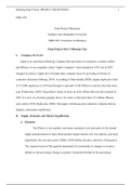 MBA 502 Final Project Part II Final Submission.docx  MBA-502  Final Project Milestones  Southern New Hampshire University  MBA-502: Economics for Business  Final Project Part I Milestone One  I.Company Overview  Apple is an American technology company tha