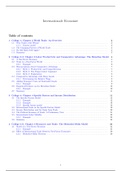 International Economics Summary '18/'19 (Grade: 8.5/10) 