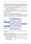 Summary Operations Strategy & Technology