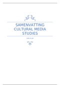 Samenvatting  Cultural Media Studies (K001188A)
