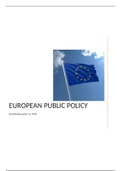 European Public Policy portfolio/seminar questions