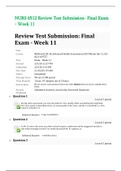 NURS 6512 Review Test Submission- Final Exam - Week 11 /Questions And Answers {2020/2021}