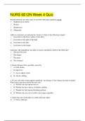 NURS 6512N Week 4 Questions And Answers&lpar;Rated A&rpar;