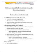 NURS 3410 Exam 2 Study Guide (2020 Updated) – University of Arizona | NURS3410 Exam 2 Study Guide