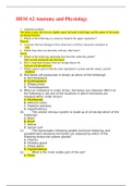 HESI A2 Anatomy and Physiology Latest Update 2019&sol;2021
