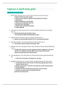 NR 466 Capstone A and B Study Guide (Latest Version)