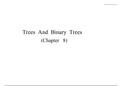 Trees and Binary Trees