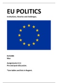 European Union (EU) Politics - Summary 