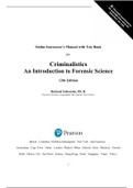 Crim 355 Test Bank (Introduction to Forensic Science)