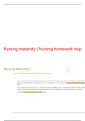 NURS 4306 Nursing_maternity___Nursing_homework_help