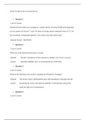 BUSI 352 Mid Term Test Final Review Questions and Answers Graded A+