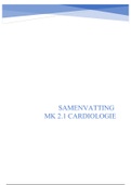 SAMENVATTING MK: CARDIOLOGIE 2.1