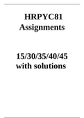 HRPYC81 ASSIGNMENT ANSWERS 2020/2021 (HIV/AIDS)