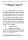 Coaching 1 - Samenvatting  H.7 & 8.1 Handboek positieve psychologie - Reader Coaching