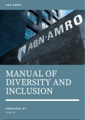 Manual of Diversity and Inclusion