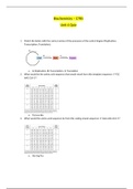 BioChem C785 &sol; Biochemistry Unit 4 Practice questions & answers&period;