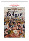 Notities Geschiedenis van België Margot De Koster en Bruno De Wever (volledig)