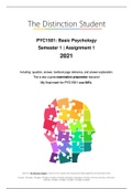 PYC1501: Semester 1, Assignment 1, 2021