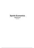 Summary Sports Economics