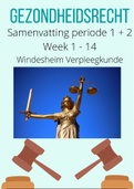 Samenvatting Recht Periode 1 en 2 jaar 1 (Verpleegkunde Windesheim Zwolle)
