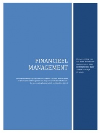 Samenvatting Financieel Management 