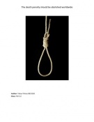 Argumentative essay Death penalty