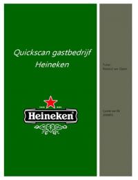 Quickscan Heineken ( brouwerij 's-Hertogenbosch)