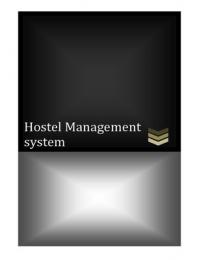 project on hostel management system