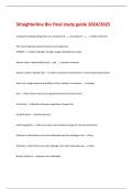 Straighterline Bio Final study guide 2024&sol;2025 