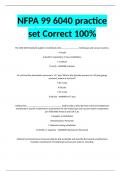 NFPA 99 6040 practice set Correct 100&percnt;