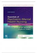 Test Bank&colon; Essentials Of Psychiatric Mental health Nursing &lpar;4th Edition &rpar;By Varcarolis COMPLETE SOLUTION 2024