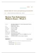 BUSI 3002-1, MGMT-3101-1, Ethical Leadership: Week 3 Midterm (100 Correct Questions) A+ Grade.