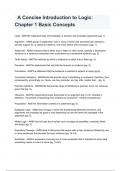    Test Bank for A Concise Introduction to Logic&colon; Chapter 1 Basic Concepts 14th Edition by Patrick J&period; Hurley