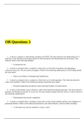 RNSG 2208 OB Questions 3- Lamar University