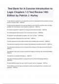  Test Bank for A Concise Introduction to Logic Chapters 1-3 Test Review 14th Edition by Patrick J&period; Hurley