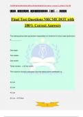 DOT NRCME Bundled Exams Practice Questions and Answers &lpar;100&percnt; Pass&rpar;