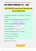 DOT NRCME Exam Practice Questions and Answers &lpar;100&percnt; Pass&rpar;