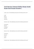  Civil Service Clerical Ability Study Guide Exam And Actual Answers&period;