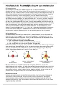Samenvatting Hoofdstuk 8 Ruimtelijke bouw van moleculen - Nova Scheikunde  5 VWO