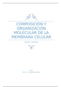 Presentación Medicina Humana (Biología Seminario)- COMPOSICIÓN Y ORGANIZACIÓN MOLECULAR DE LA MEMBRANA CELULAR
