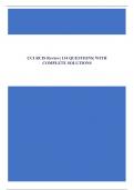 CCI RCIS Review&vert; 134 QUESTIONS&vert; WITH COMPLETE SOLUTIONS