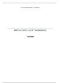 Math Gym Workbook Fully Completed
