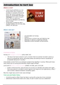 Law of torts; Introduction