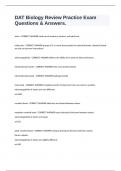 DAT Biology Review Practice Exam Questions & Answers&period;