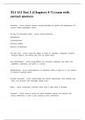 TLI 112 Test 2 &lpar;Chapters 5-7&rpar; exam with correct answers