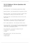 TLI 112 Midterm 1 Review Questions with correct answers