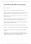 TLI Exam -1 with 100- correct answers&period;