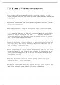 TLI Exam 1 With correct answers&period;